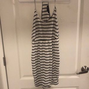 Black and white stripped dress
